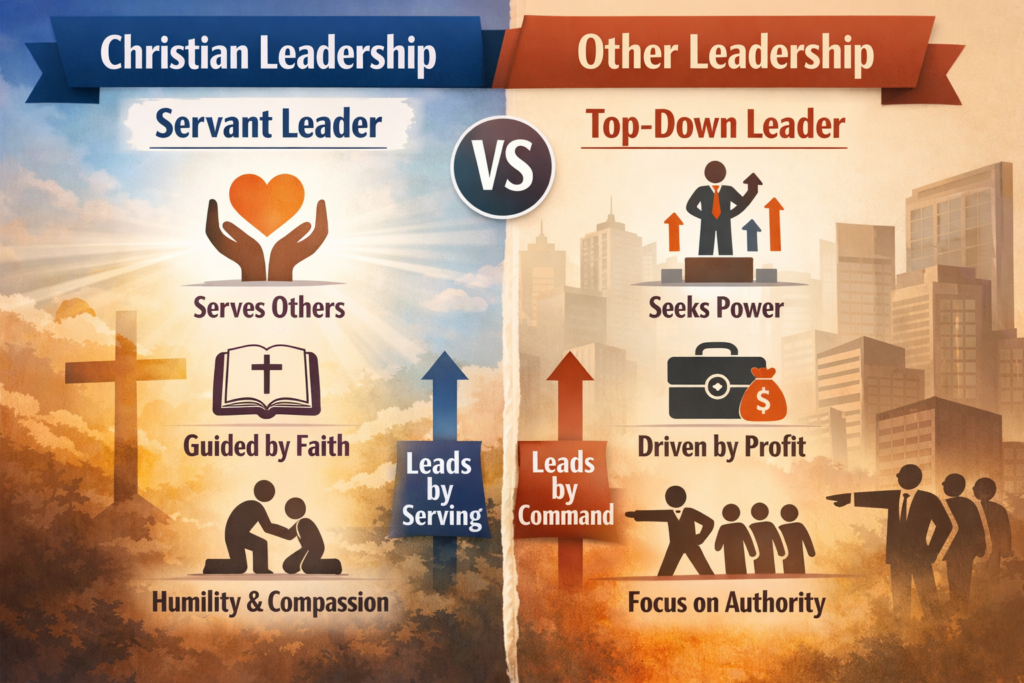 leadership chrétien vs leadership traditionnel