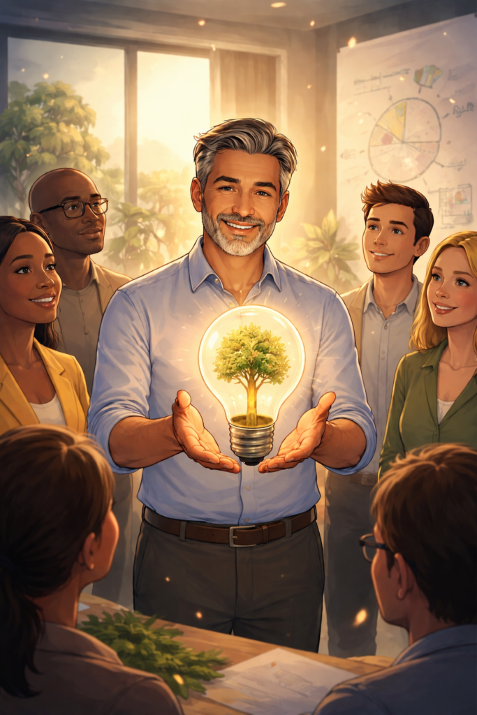 l'idée brillante qui inspire l'équipe