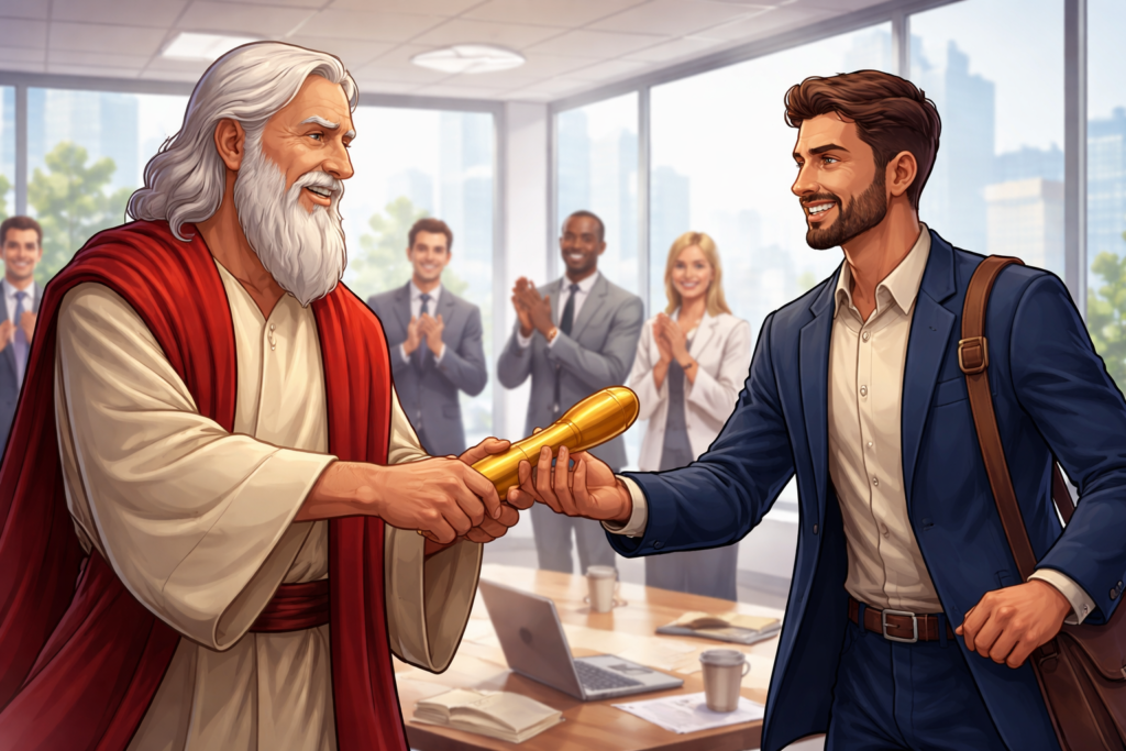 Christian leadership succession moses and joshua