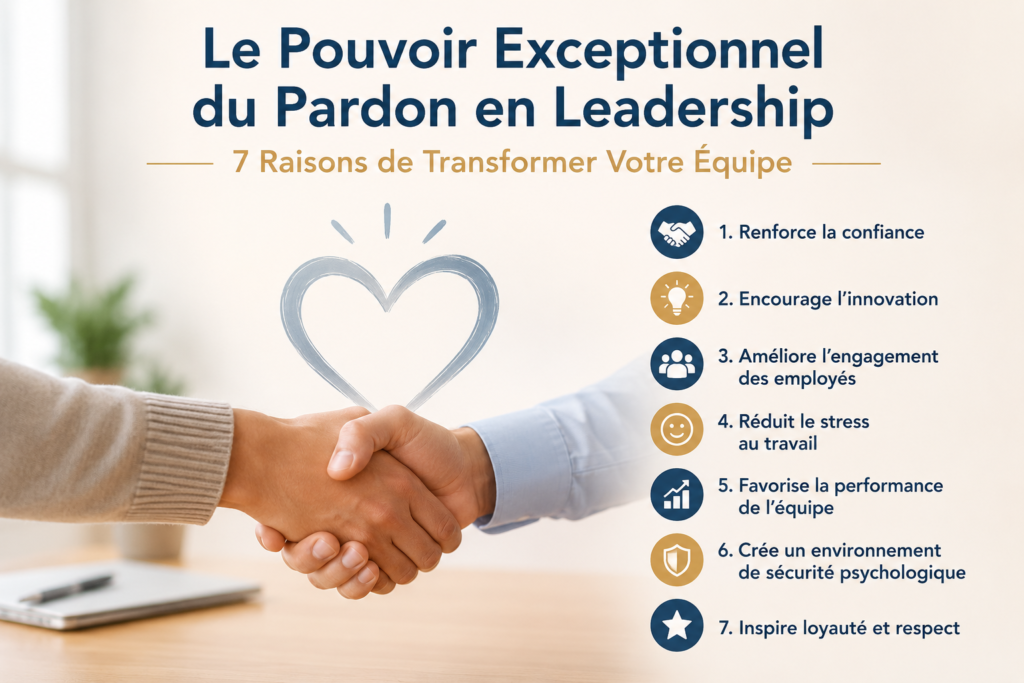 Le Pouvoir Exceptionnel du Pardon en Leadership : 7 Raisons de Transformer Votre Équipe