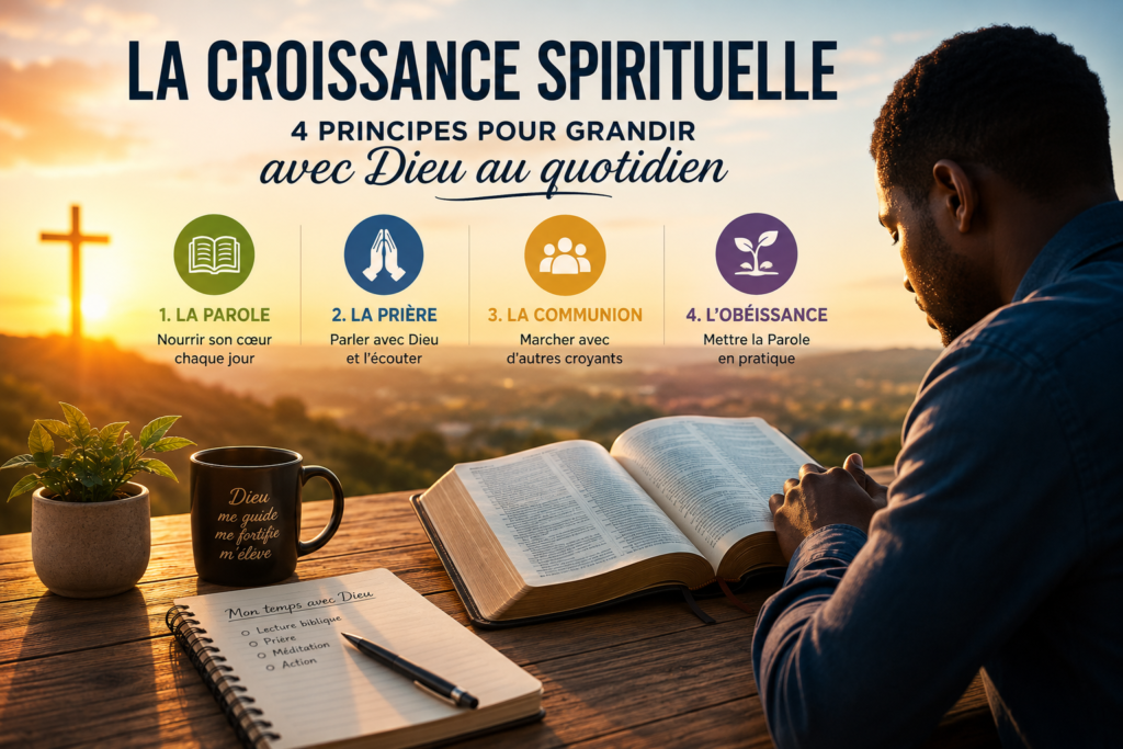 Croissance spirituelle: principes pour grandir avec Dieu au quotidien