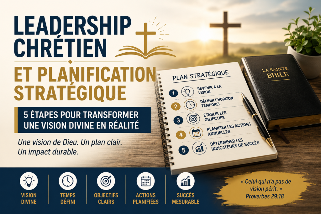 Leadership chrétien et planification stratégique : 5 étapes pour transformer une vision divine en réalité