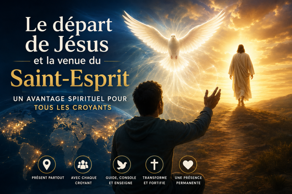 Découvrez pourquoi le départ de Jésus est un avantage pour les croyants et comment le Saint-Esprit rend la présence de Dieu accessible à tous, partout.