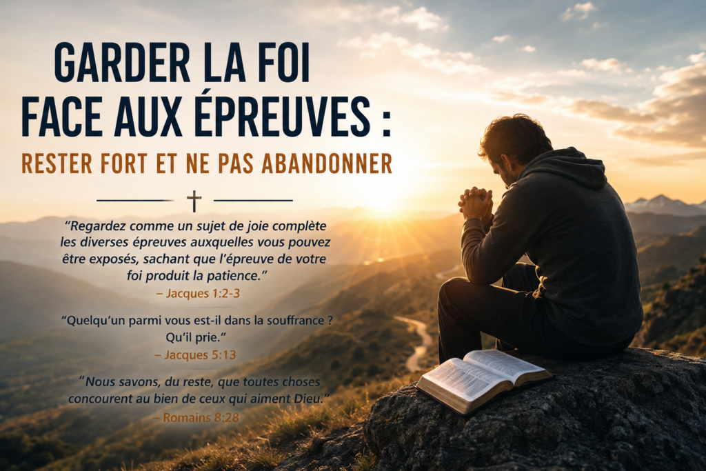 Garder la foi face aux épreuves