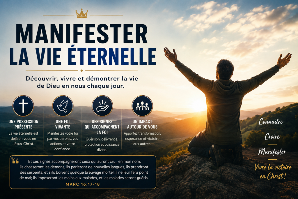 manifester la vie éternelle