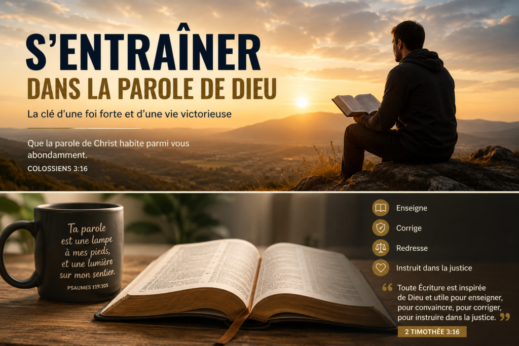 s'entraîner dans la parole de Dieu
